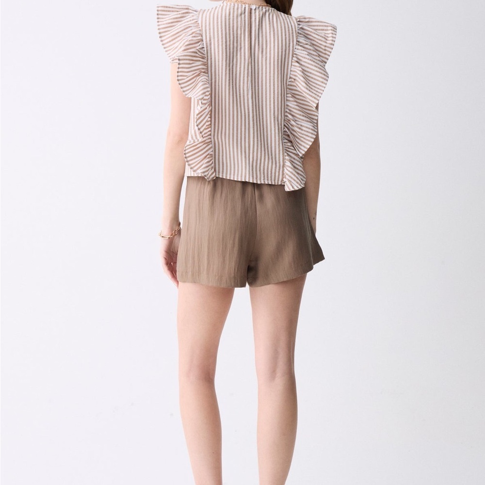 Deluc Brown Striped Women's “Caesar” Top- NWT - Picture 6 of 6